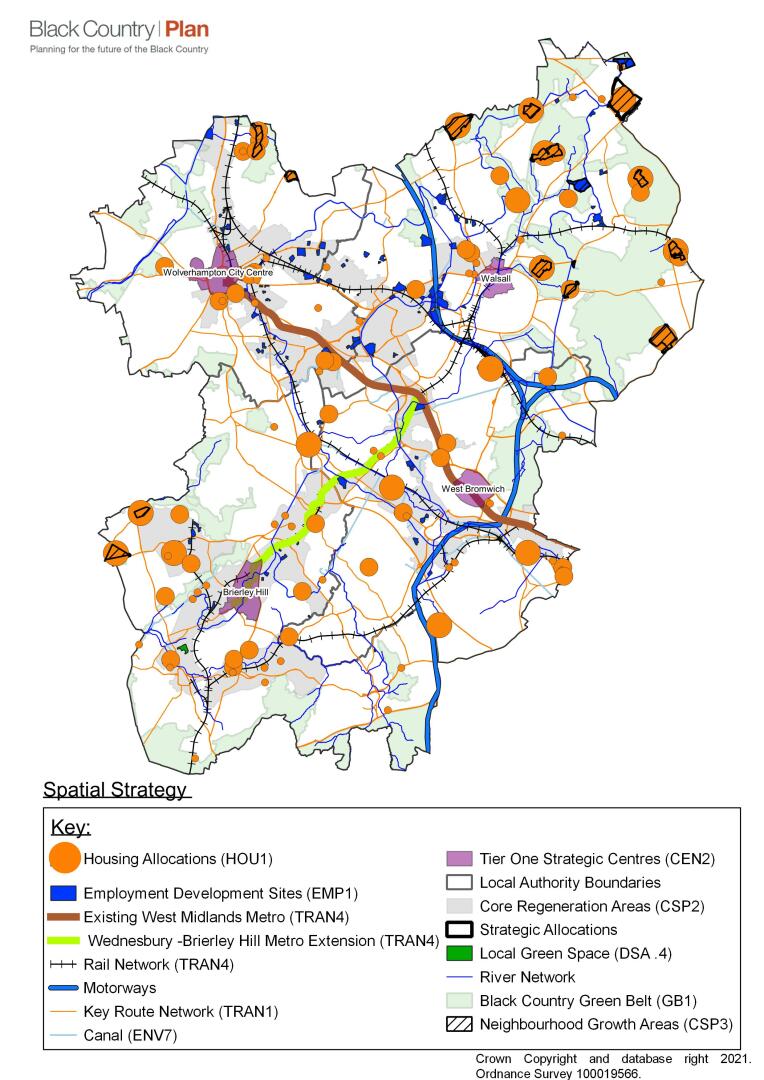 Figure 2 - Key Spatial Strategy Diagram of Black Country